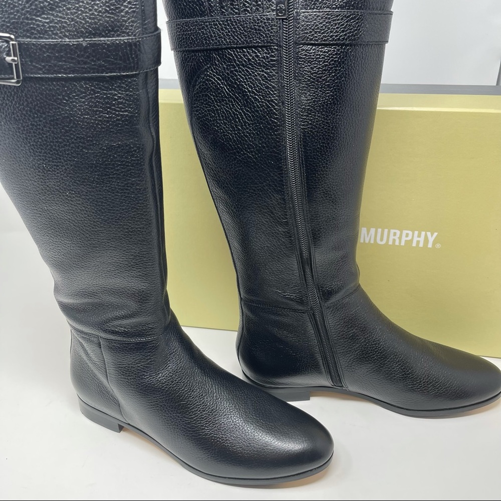 Johnston & Murphy 7.5 Black High Leather Boots NWT